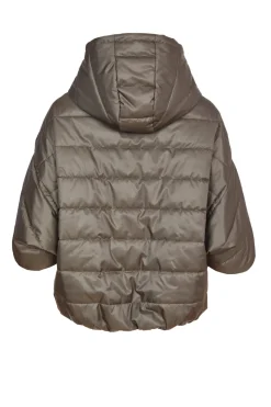 Naya Padded Short Jacket Khaki