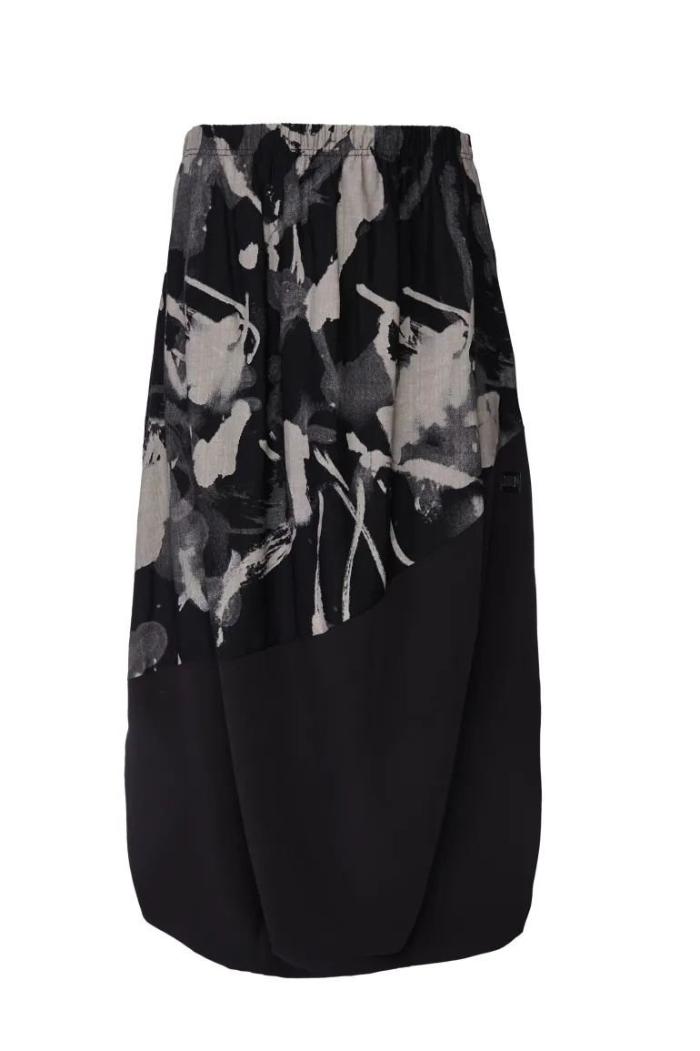 Naya Print Skirt Taupe
