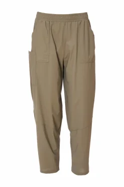 Naya Pull Up Slim Leg Trousers Army NAS25109