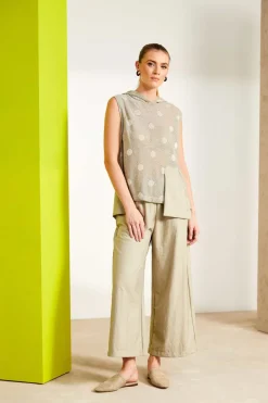Naya Pull Up Wide Leg Trousers NAS25231
