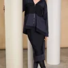 Naya Skirt with Contrast Front Panel