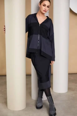 Naya Skirt with Contrast Front Panel