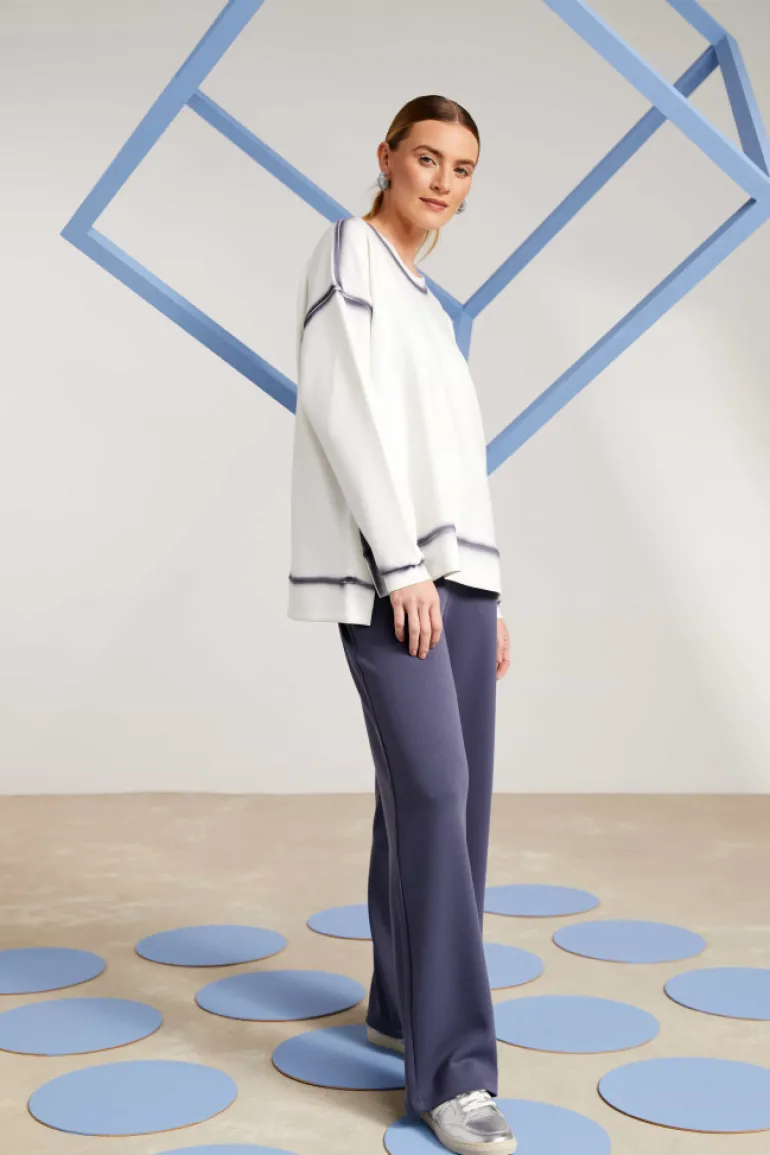 Naya Sweatshirt NAS25126 Cream / Grey