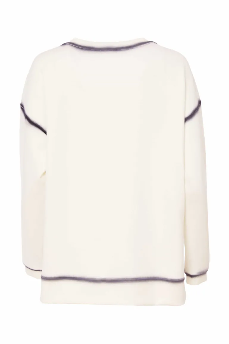 Naya Sweatshirt NAS25126 Cream / Grey