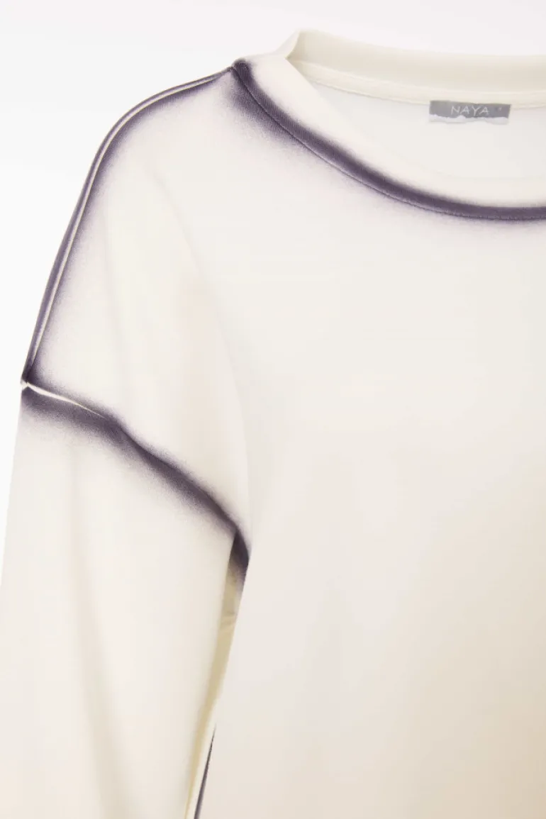 Naya Sweatshirt NAS25126 Cream / Grey
