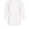 Naya Top with Placket White