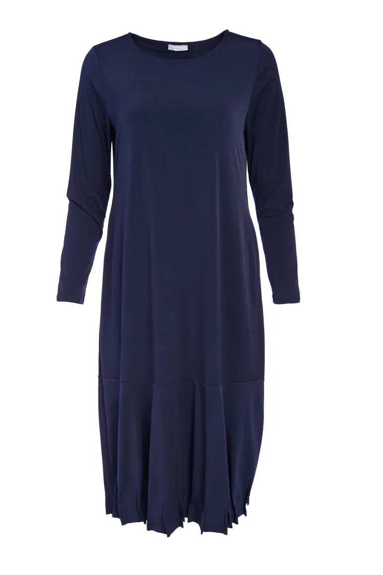 Naya Tuck Dress Navy