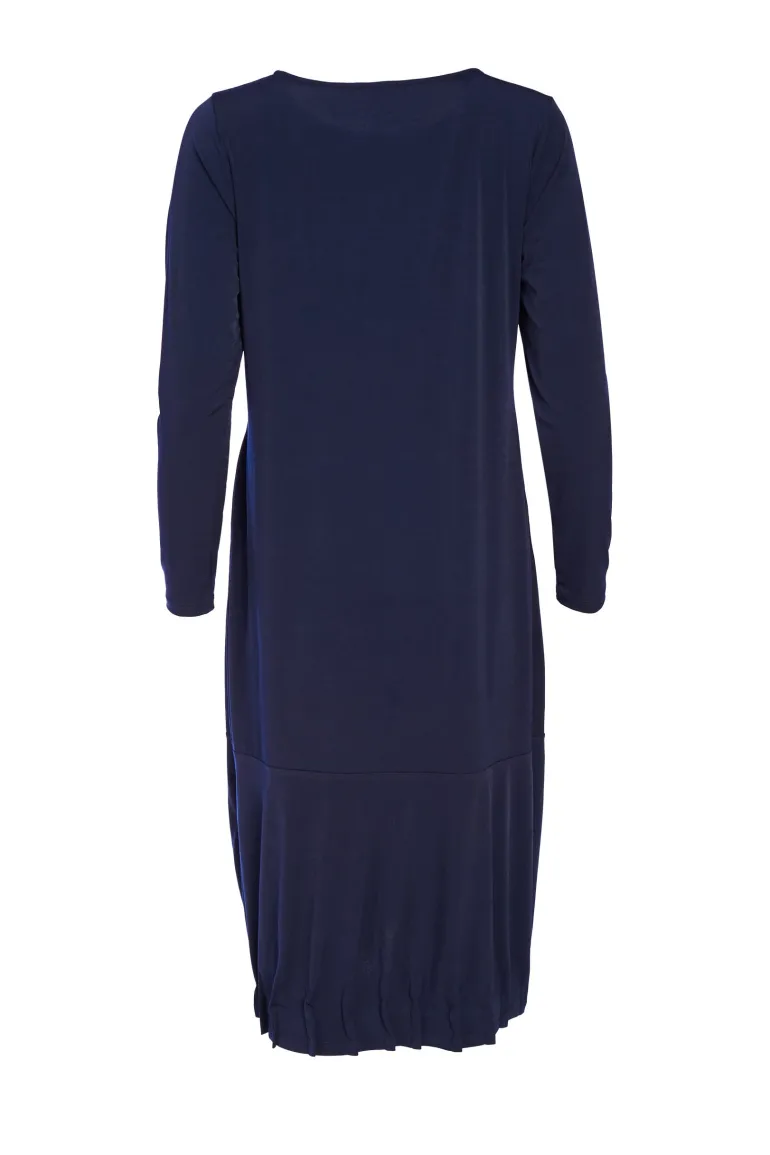 Naya Tuck Dress Navy