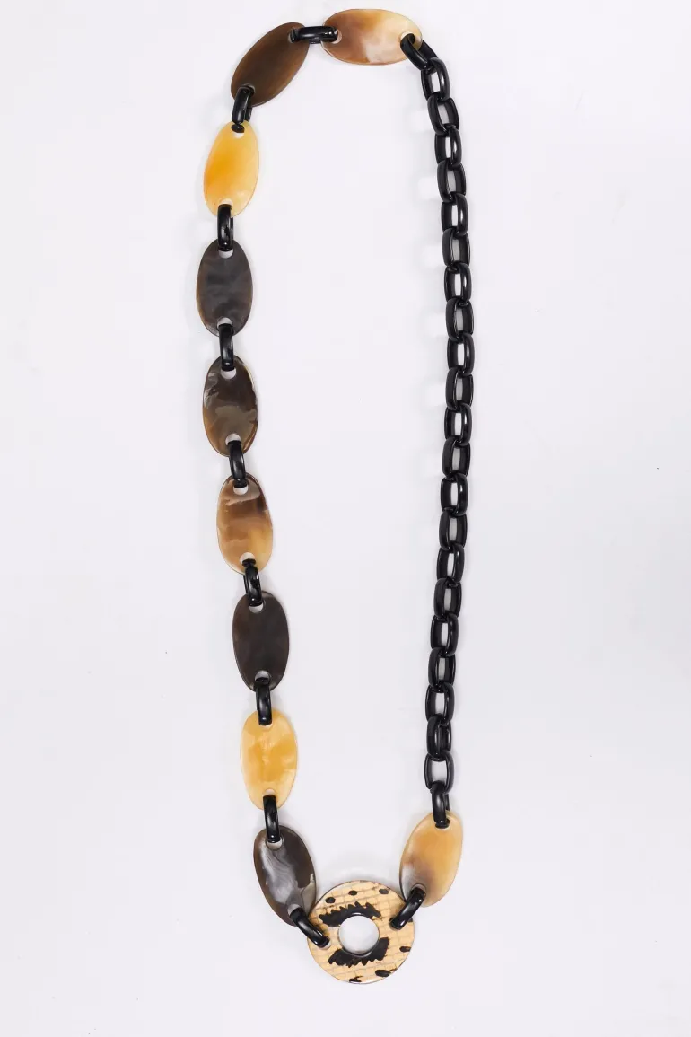 Naya Two-Tone Stone Necklace