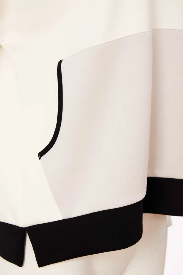 Naya V-Neck Top NAS25315 Sand / Off-White