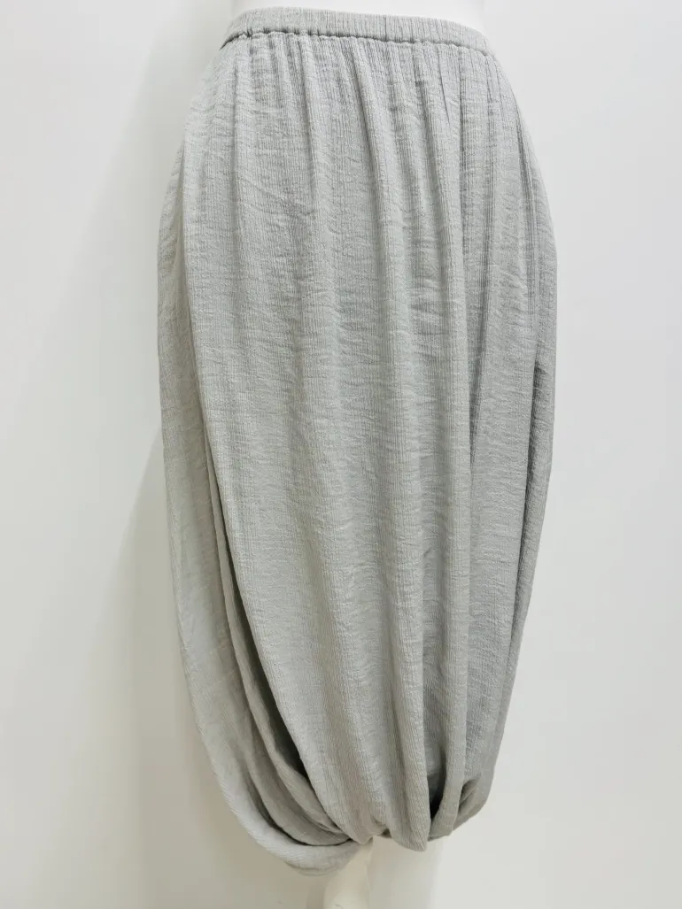Out of Xile Crinkle Twisted Hem Bubble Skirt - 2 Colours