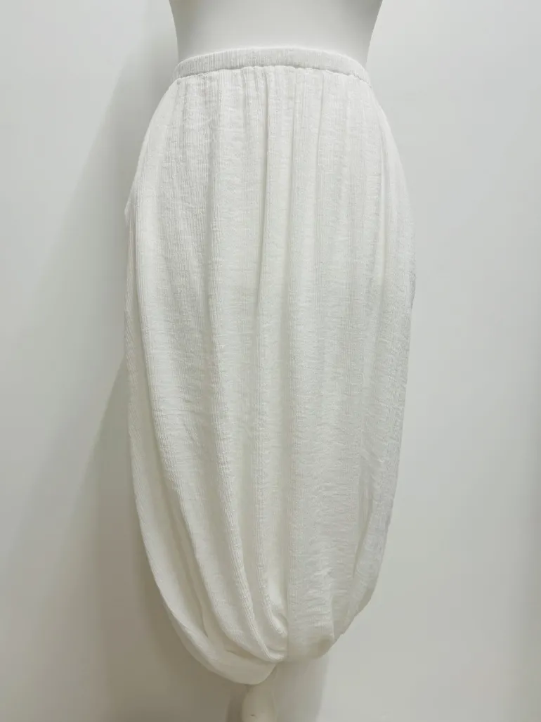 Out of Xile Crinkle Twisted Hem Bubble Skirt - 2 Colours