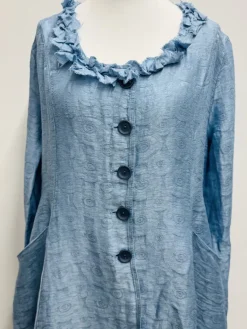 Out of Xile Embellished Coat Linen Sparkle - 2 Colours