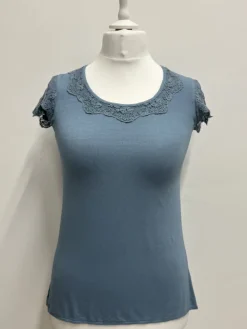 Out of Xile Jersey & Lace T-Shirt - 2 colours