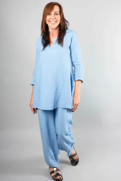 Out of Xile Linen Tunic Sky