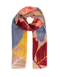 POWDER AUTUMN LEAVES SCARF
