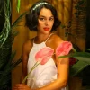 POWDER FLEUR HEADBAND TEAL