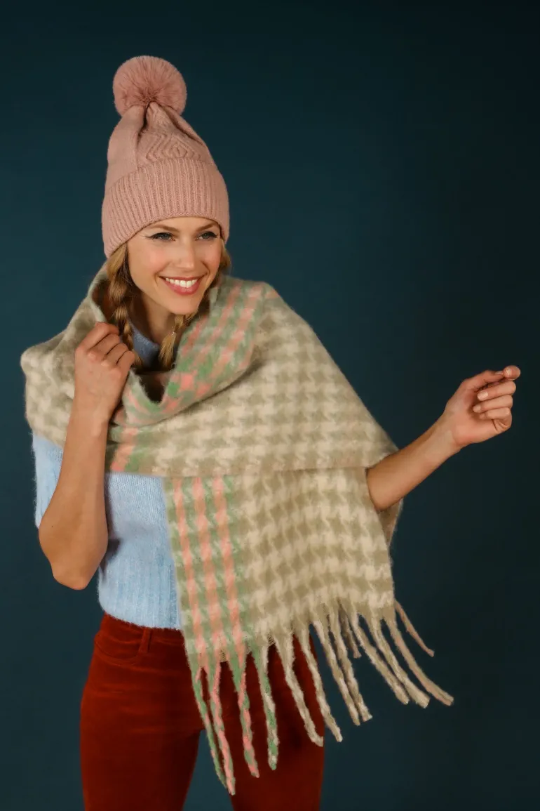 Powder Ingrid Bobble Hat Petal
