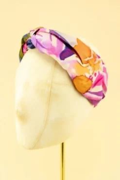 Powder Iris Elastic Headband Purple