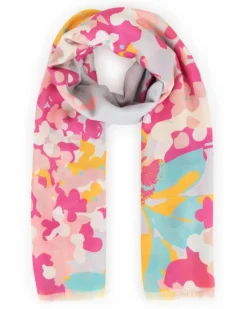 POWDER LILAC PRINT SCARF