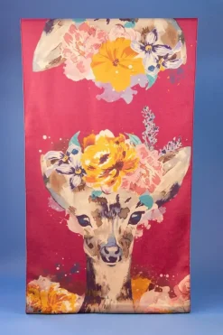 POWDER LUXURIOUS FLORAL DOE SCARF