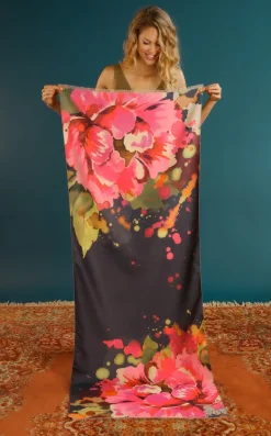 Powder Luxurious Scarf Peony