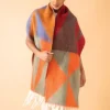 Powder Raya Cosy Scarf Rust/Sage