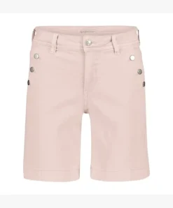 Red Button Bebe Shorts Blush
