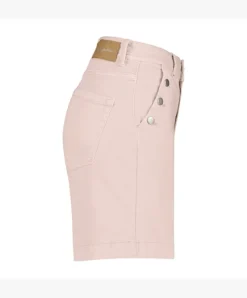 Red Button Bebe Shorts Blush