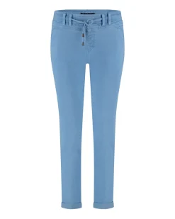 Red Button Cropped Tessy Joggers Bleach Blue SRB4462