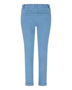 Red Button Cropped Tessy Joggers Bleach Blue SRB4462