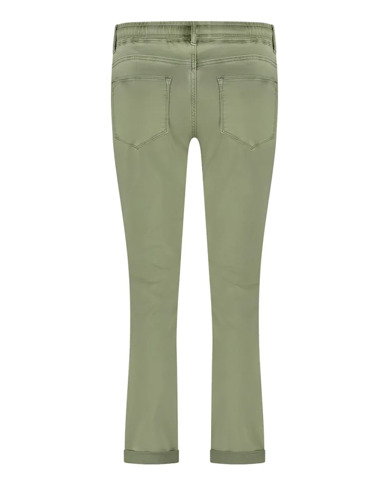 Red Button Cropped Tessy Joggers Summer Sage SRB4502