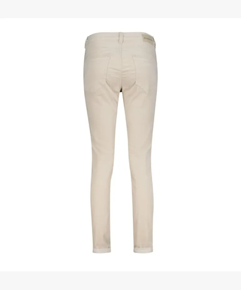 Red Button Relax Velvet Trousers Stone