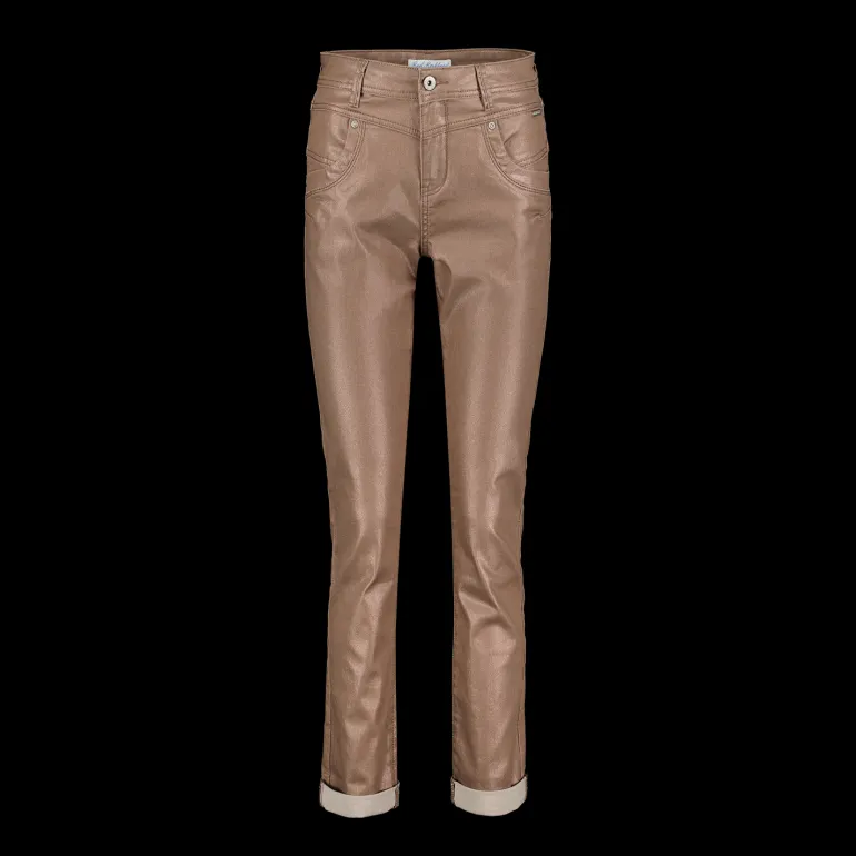 Red Button Sparkle High Rise Jeans Grey Copper