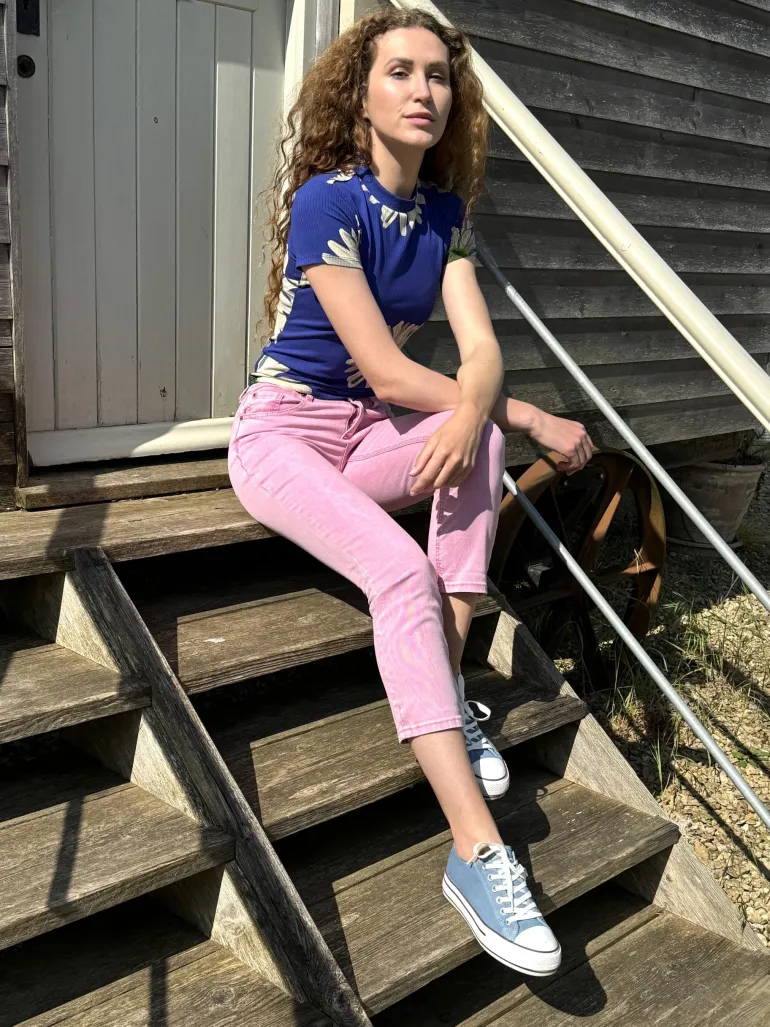 Red Button Tara Coloured Denim Rosebloom