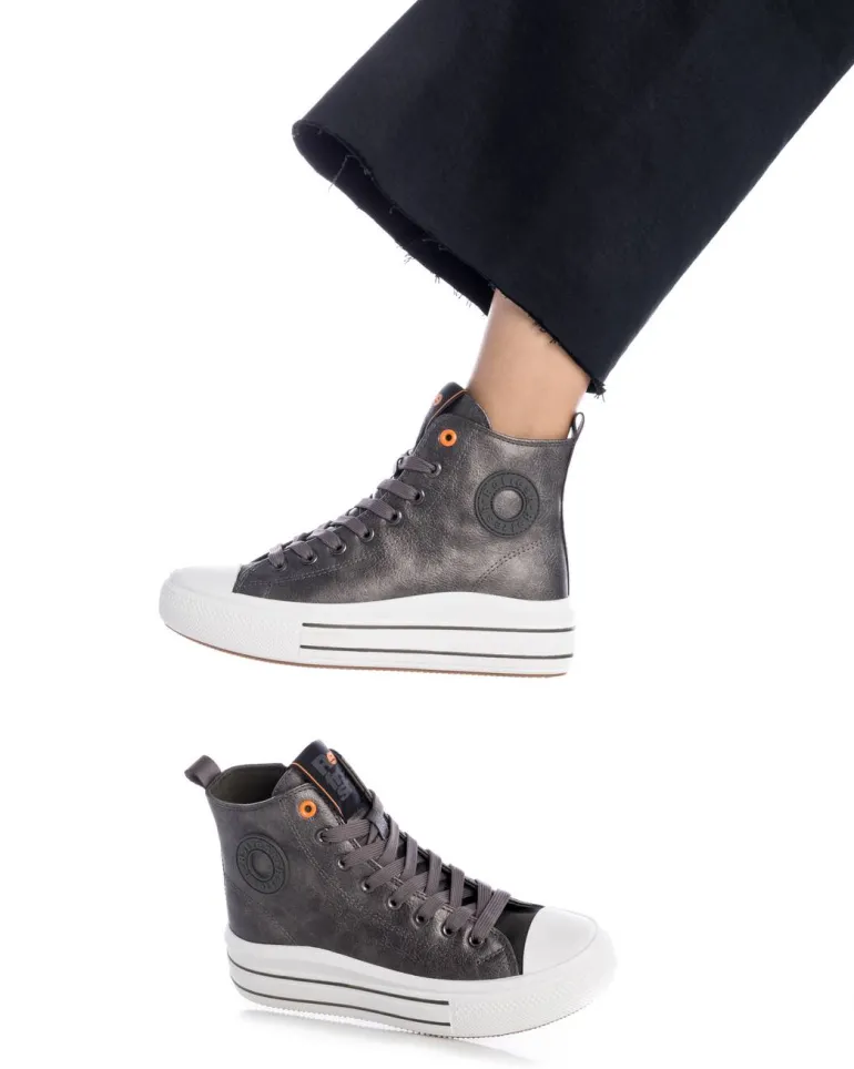 Refresh Grey High Top Trainers