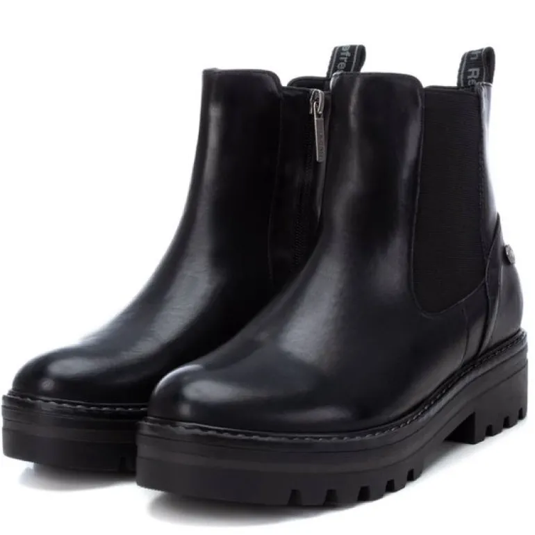 Refresh PU Ankle Boots Black