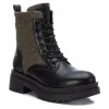 Refresh PU Combination Boots Khaki