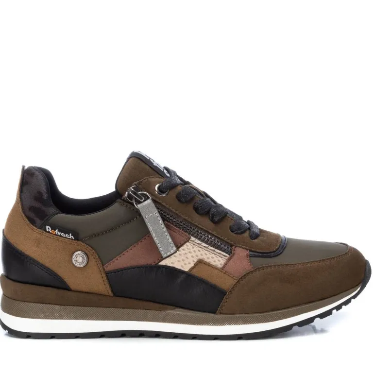 Refresh Textile Combi Trainers Khaki