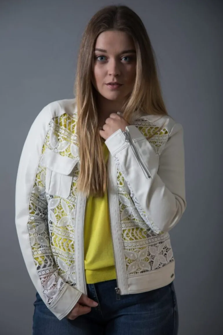 RINO & PELLE NOVARA LACE ZIP JACKET