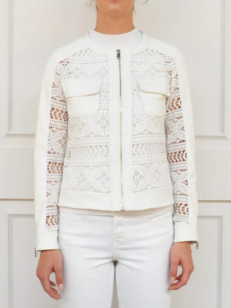 RINO & PELLE NOVARA LACE ZIP JACKET