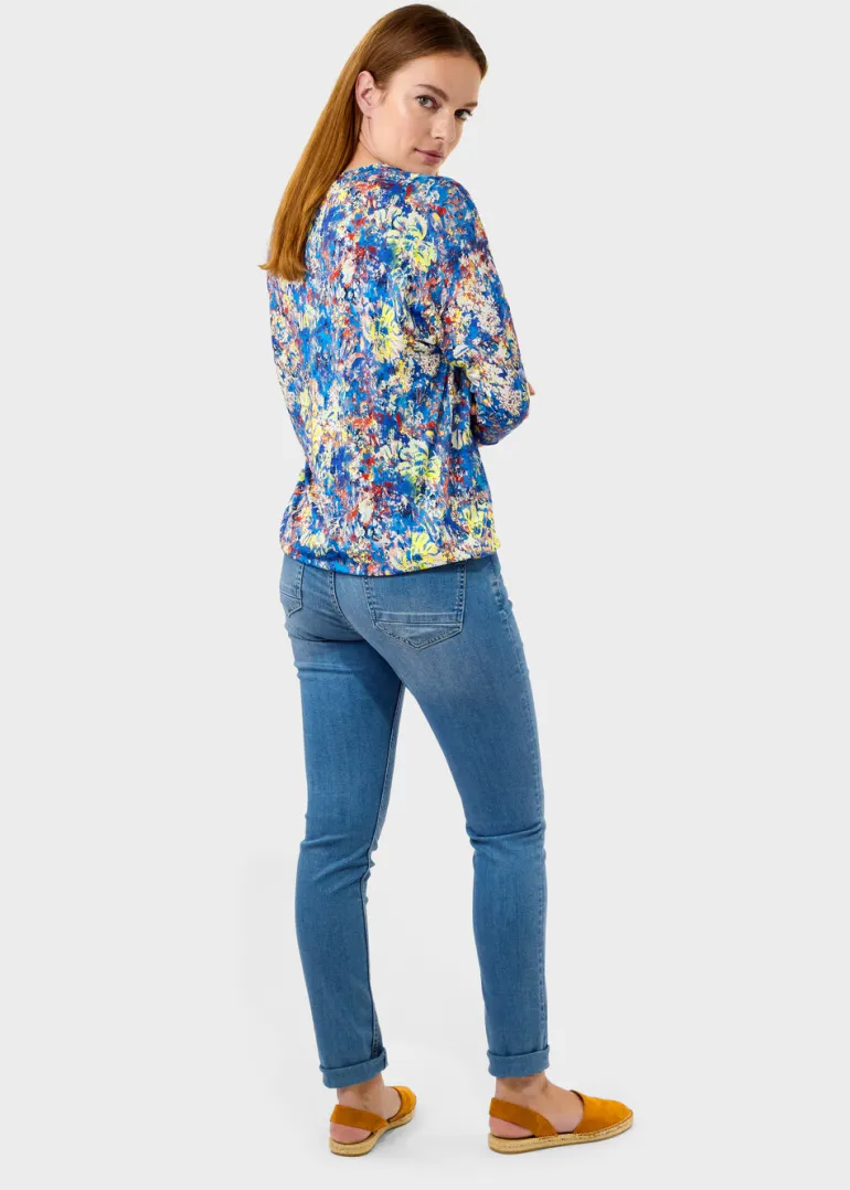 Sandwich Floral Tunic French Blue