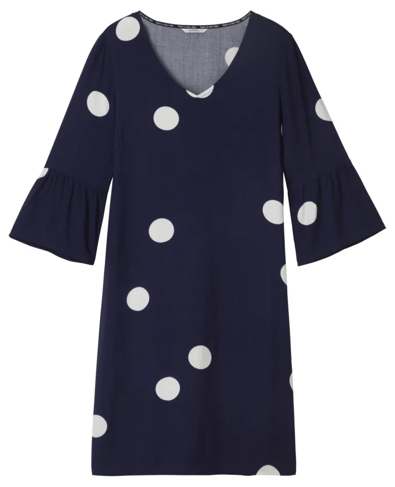 SANDWICH LARGE SPOT DRESS MARITIME BLUE