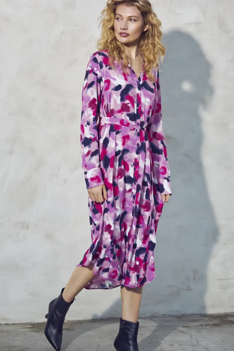 Sandwich Long Woven Dress Foxglove