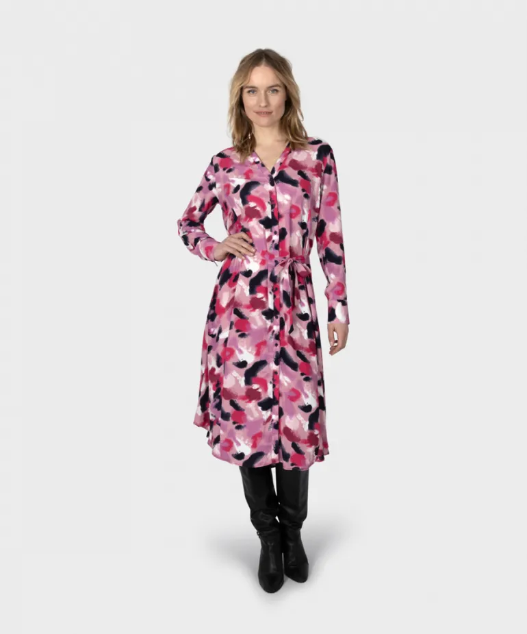 Sandwich Long Woven Dress Foxglove