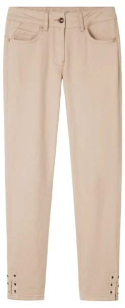 SANDWICH SKINNY DENIM TROUSERS WASHED ROSE