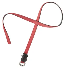 SANDWICH SKINNY LEATHER BELT COWHIDE FUCHSIA
