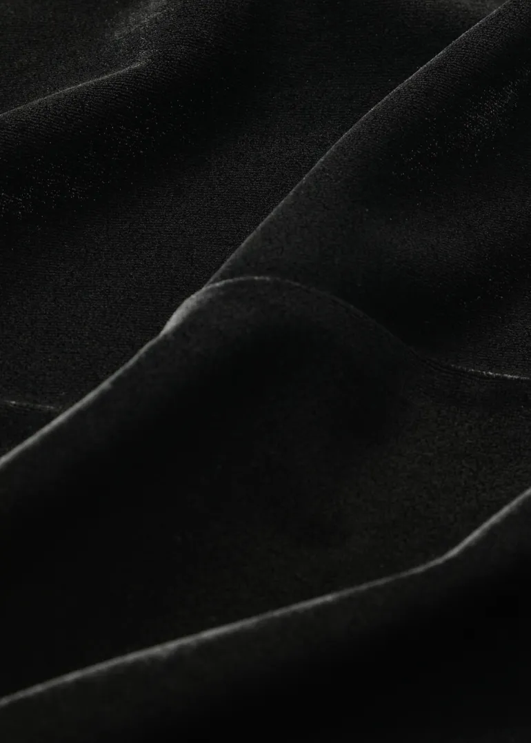 SANDWICH VELVET JERSEY MIDI DRESS