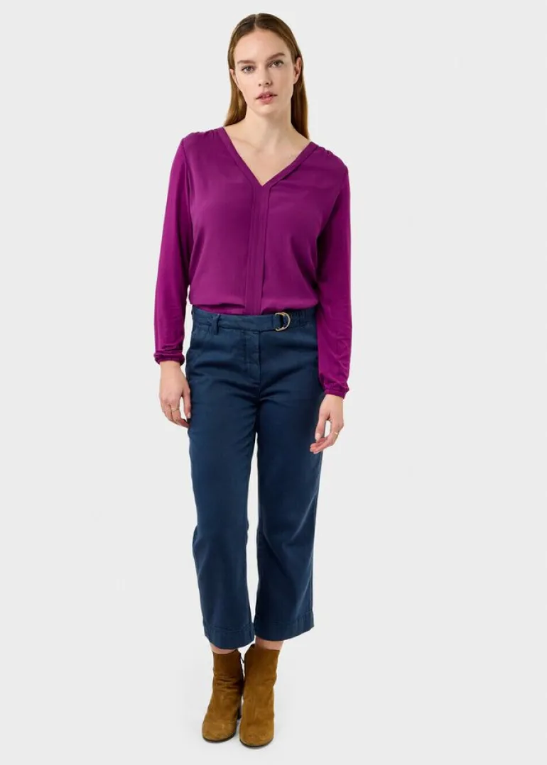Sandwich Woven Trousers Night Sky