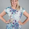 SIMCLAN TIE-DAY TOP BLUE